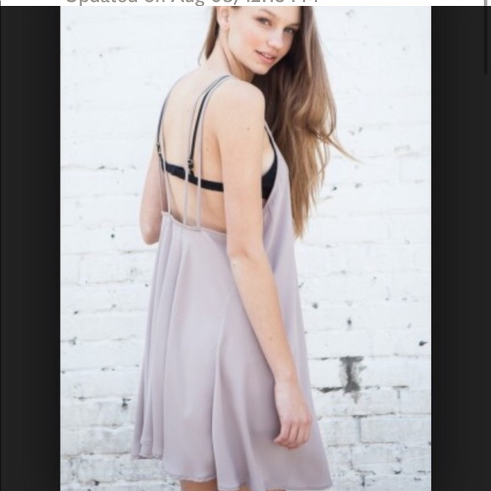 Brandy Melville john galt Kaylee dress in dark gray